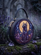 “Lunessa” Applique Circle Crossbody Bag