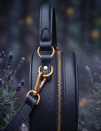 “Lunessa” Applique Circle Crossbody Bag