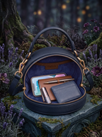 “Lunessa” Applique Circle Crossbody Bag