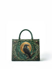 "Ravenweb" Applique Leather Handbag