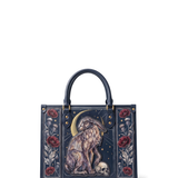 "Moonhare" Applique Leather Handbag Pre-order