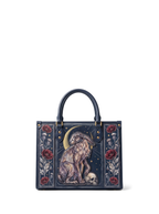 "Moonhare" Applique Leather Handbag
