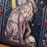 "Moonhare" Applique Leather Handbag Pre-order