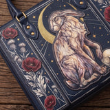 "Moonhare" Applique Leather Handbag Pre-order