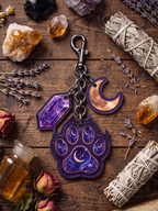 "Moonpaw" Leather Bag Charm