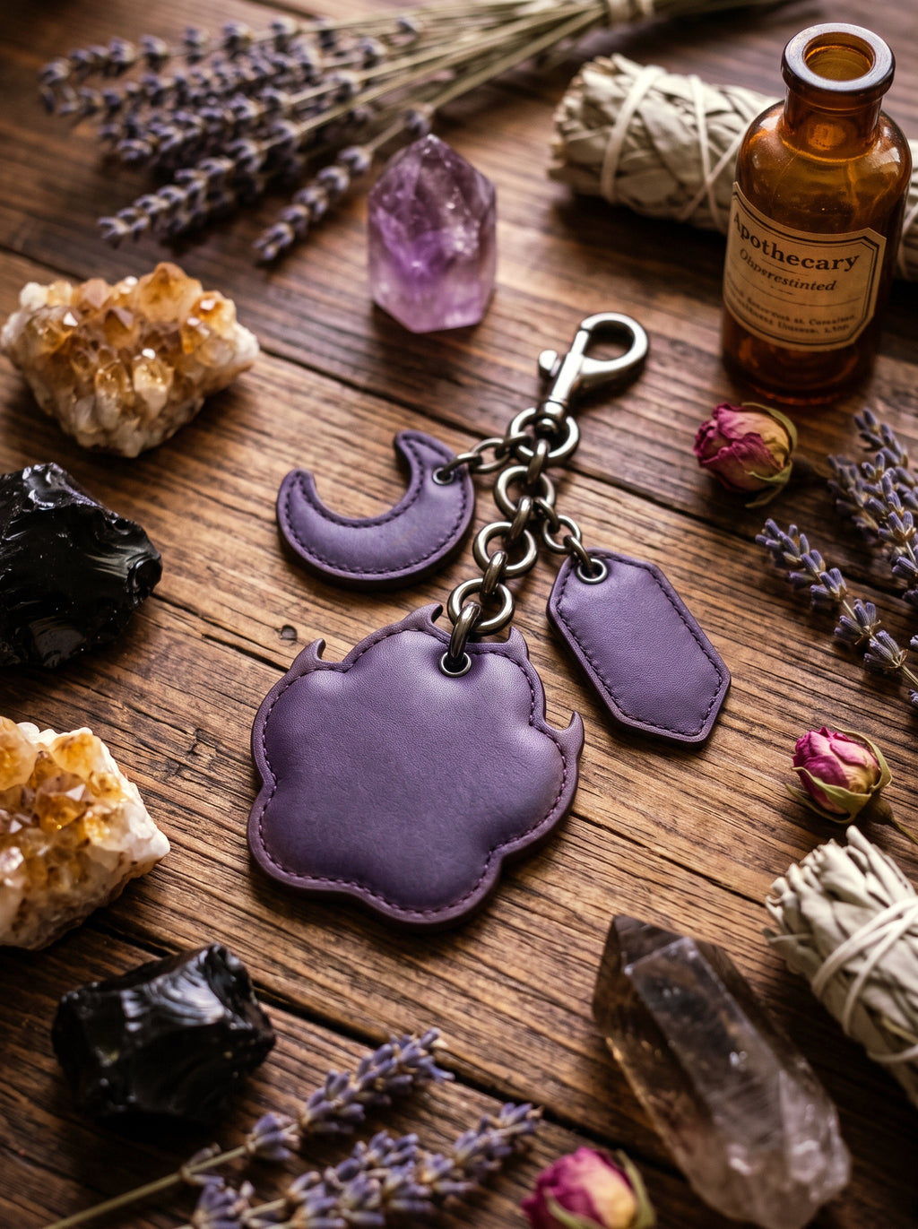 "Moonpaw" Leather Bag Charm