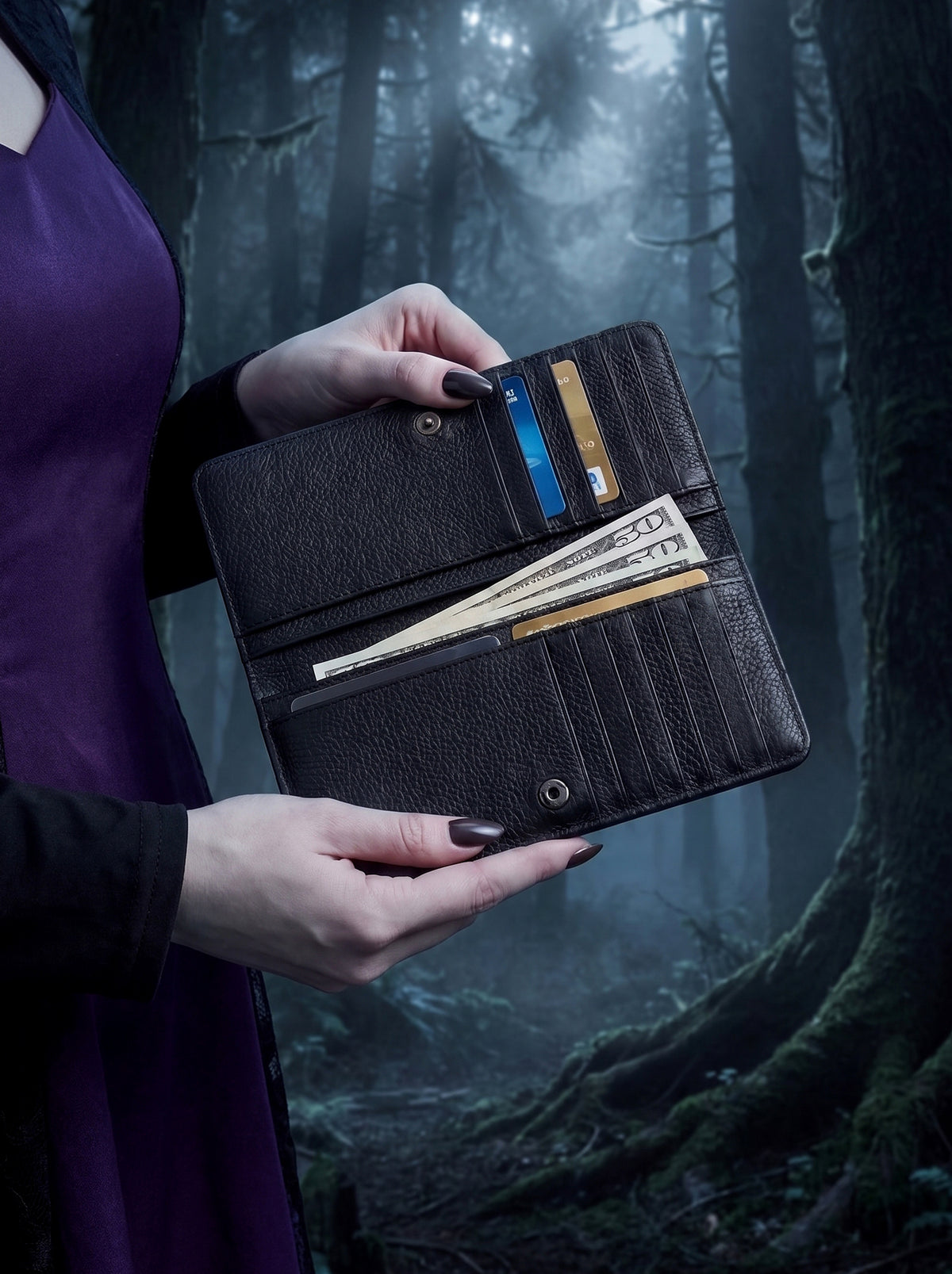 "Moonshade" - Black Interior - Tabula Wallet