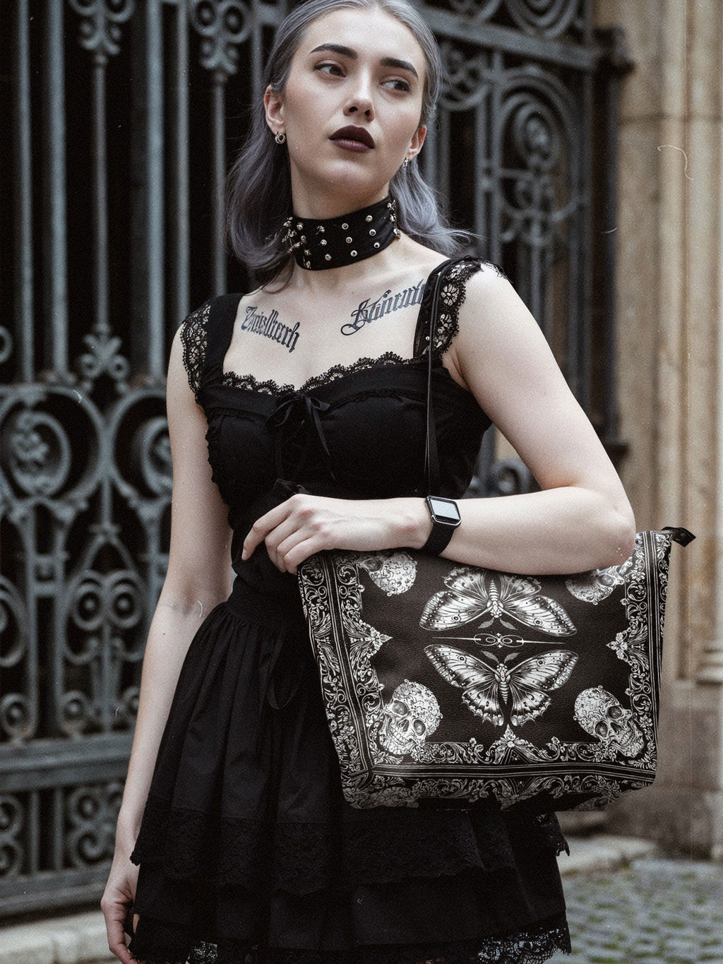 "Mothwing" Leather Tote Bag