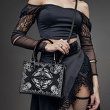"Mothwing" - Black Interior - Small Leather Handbag