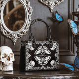 "Mothwing" - Black Interior - Small Leather Handbag