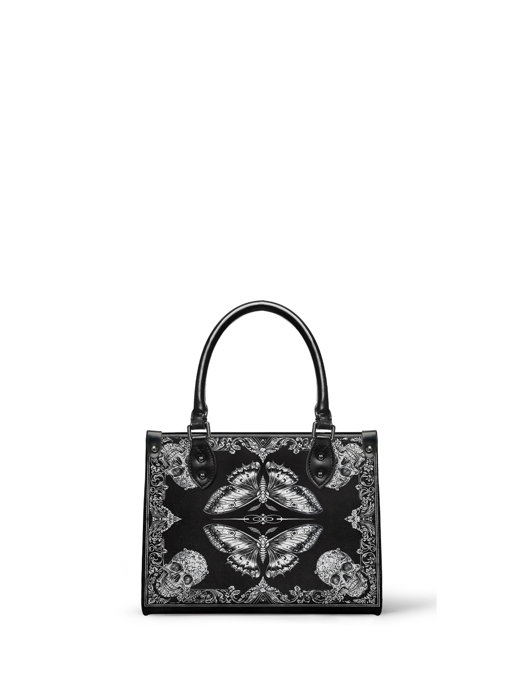 "Mothwing" - Black Interior - Small Leather Handbag