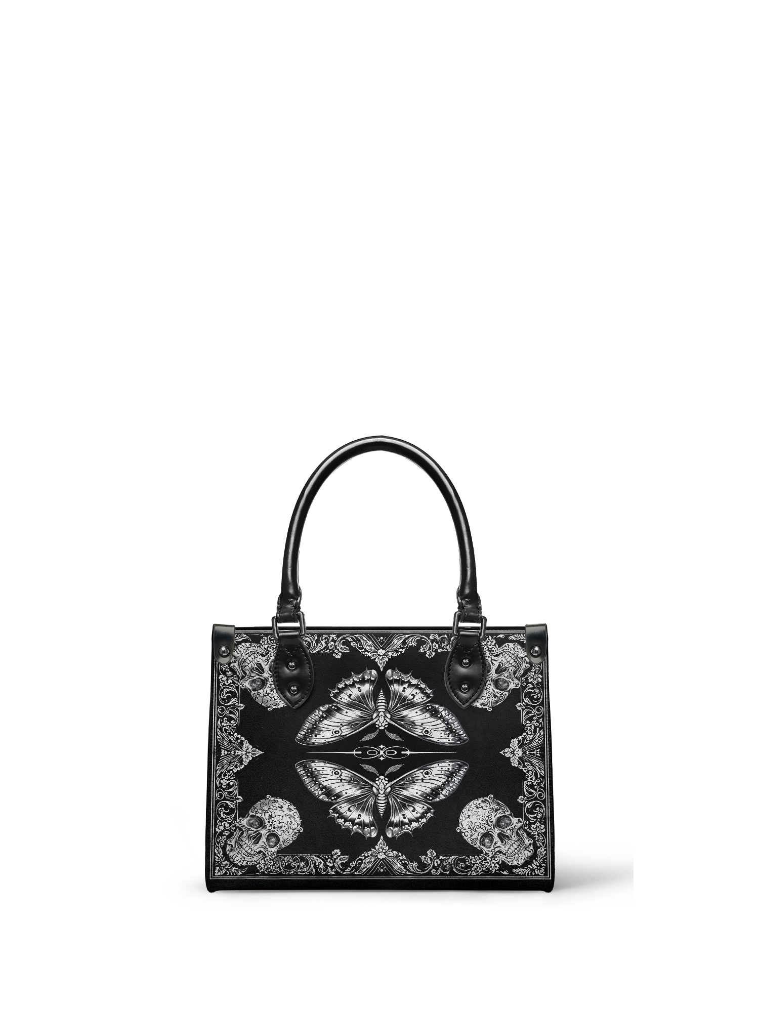 "Mothwing" - Black Interior - Small Leather Handbag