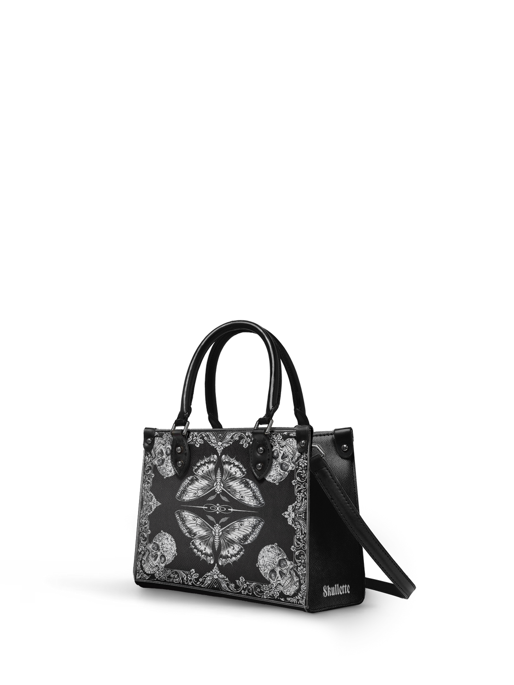 "Mothwing" - Black Interior - Small Leather Handbag