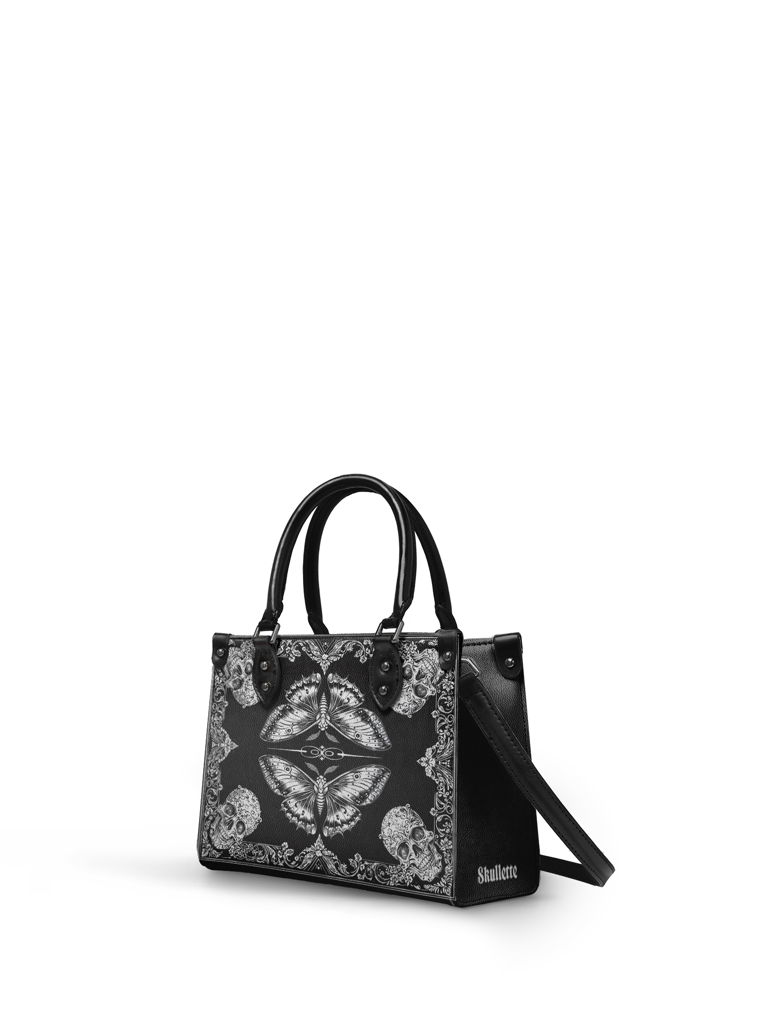 "Mothwing" - Black Interior - Small Leather Handbag