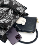 "Mothwing" - Black Interior - Small Leather Handbag