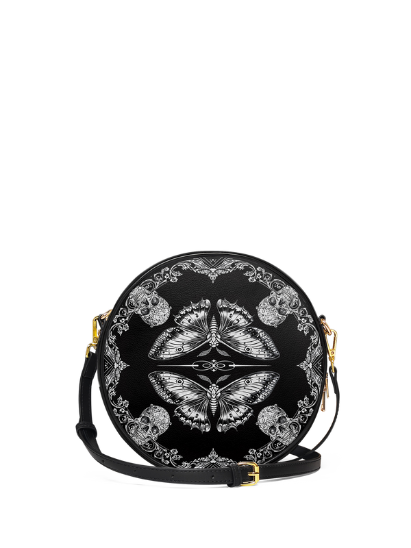 "Mothwing" Circle Crossbody Bag