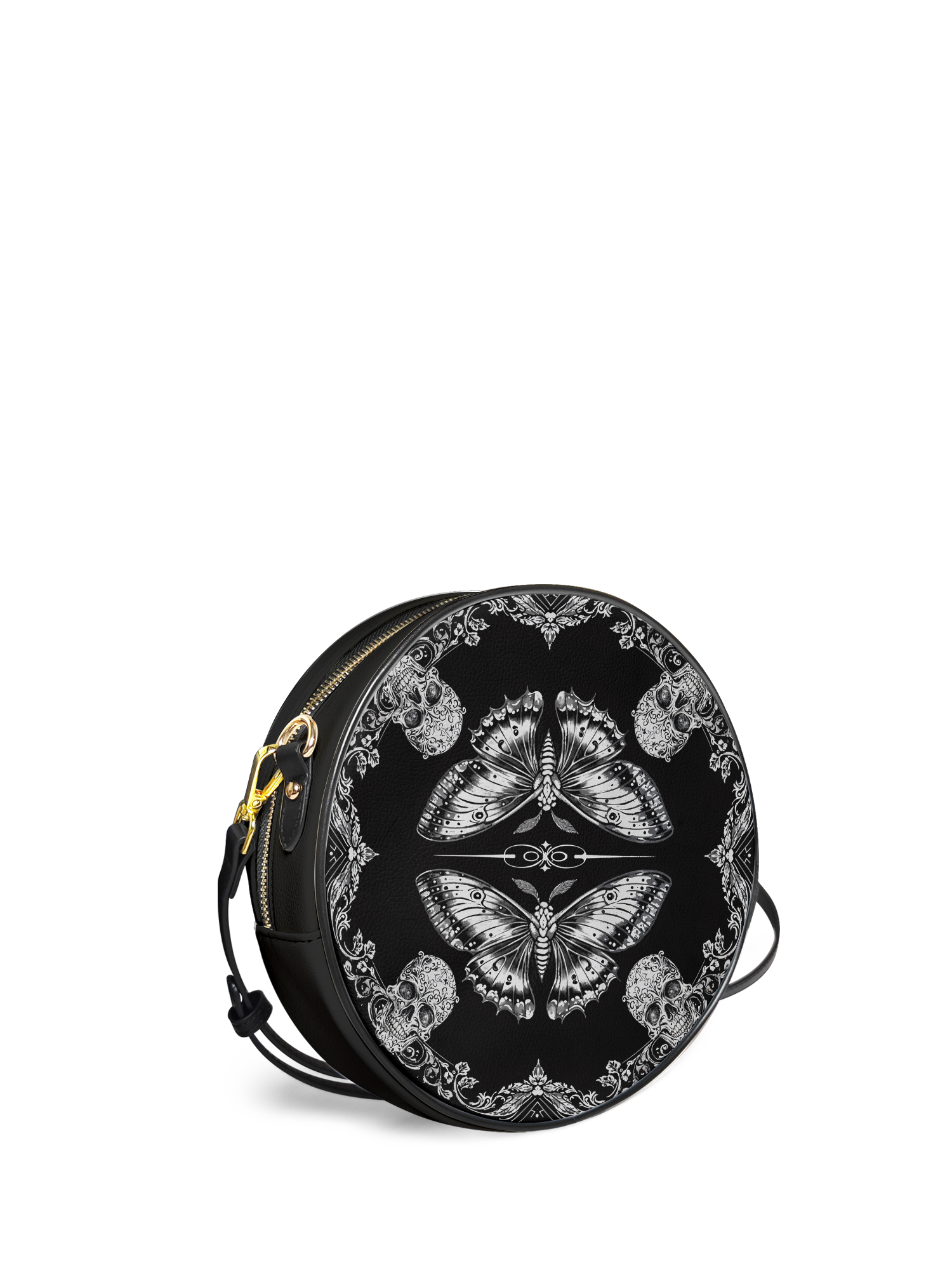 "Mothwing" Circle Crossbody Bag