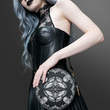 "Mothwing" Circle Crossbody Bag