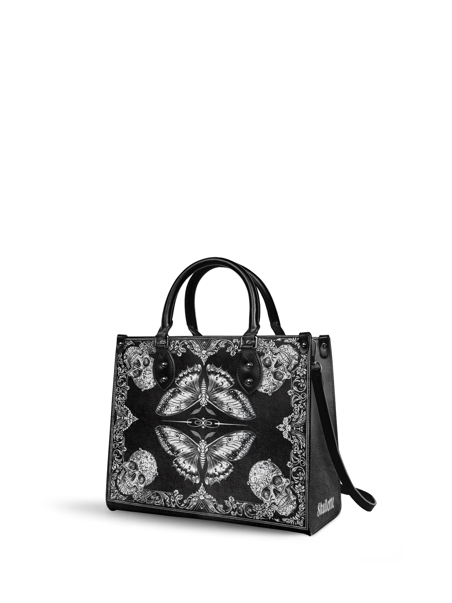 "Mothwing" - Red Interior - Leather Handbag