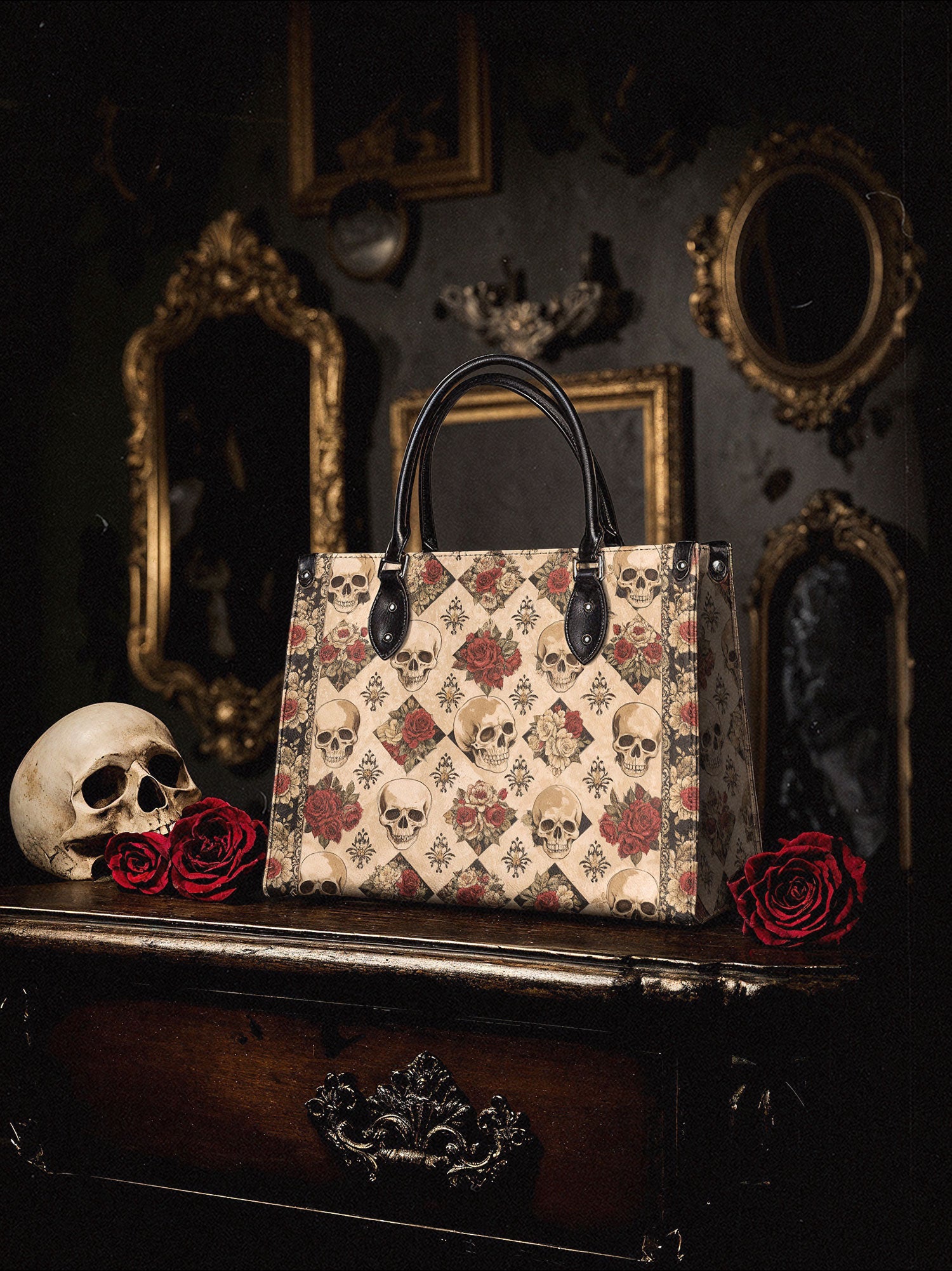 "Mournaire" - Black Interior - Leather Handbag