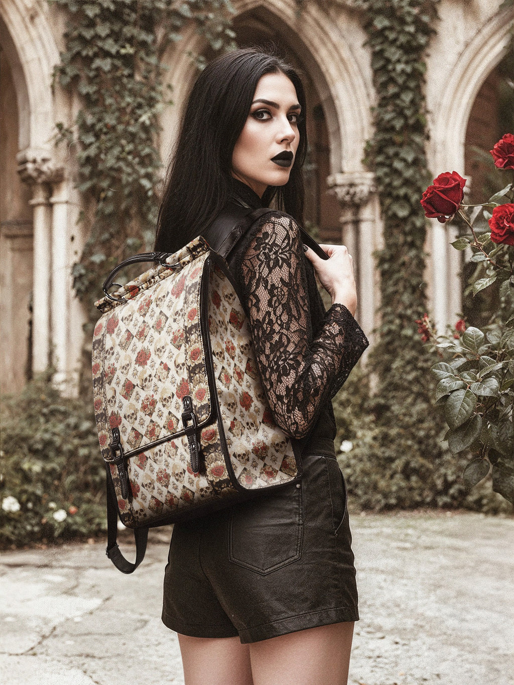 "Mournaire" Leather Backpack