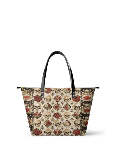 "Mournaire" Leather Tote Bag