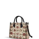 "Mournaire" - Black Interior - Leather Handbag Matching SANTA Combo
