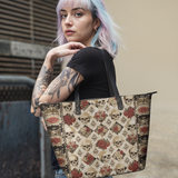 "Mournaire" Leather Tote Bag Matching SANTA Combo