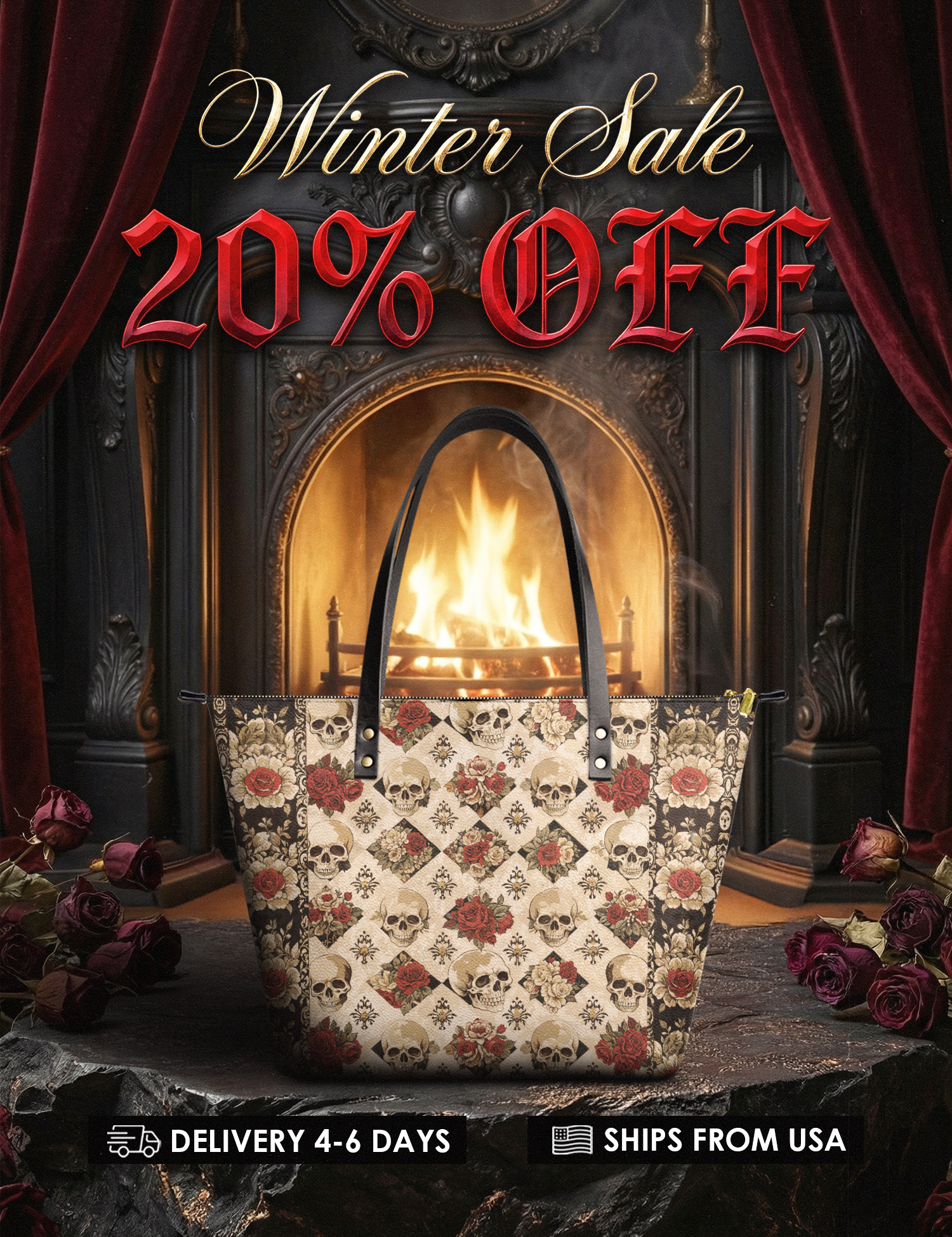 "Mournaire" Leather Tote Bag Deal