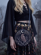 "Nightraven" Crewel Circle Bag