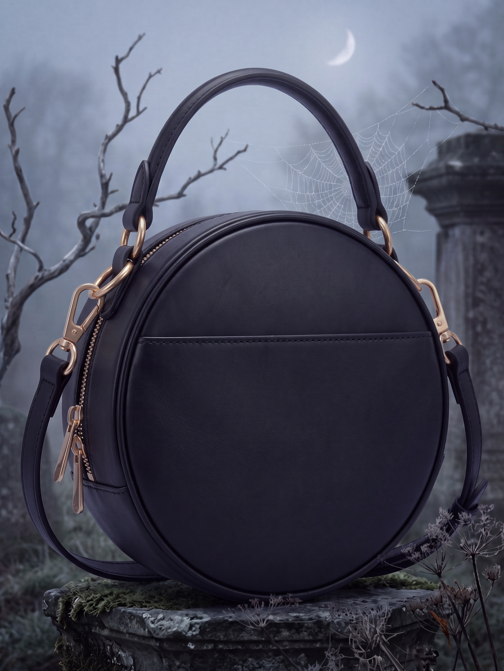 "Nightraven" Crewel Circle Bag