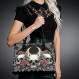 "Nightrosary" - Black Interior - Leather Handbag - 100.1 DEAL