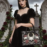 "Nightrosary" - Black Interior - Leather Handbag - 100.1 DEAL