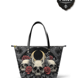 "Nightrosary" Leather Tote Bag