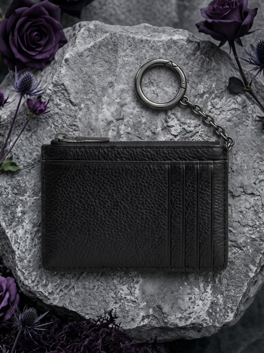 "Nightstar" - Black Interior - Keyring Wallet