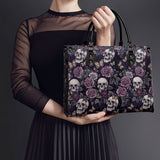 "Noctaflora" - Black Interior - Leather Handbag - 100.1 DEAL