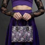 "Noctaflora" - Black Interior - Small Leather Handbag