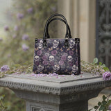 "Noctaflora" - Black Interior - Small Leather Handbag