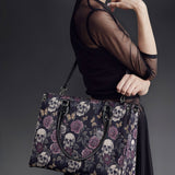 "Noctaflora" - Black Interior - Leather Handbag - 100.1 DEAL
