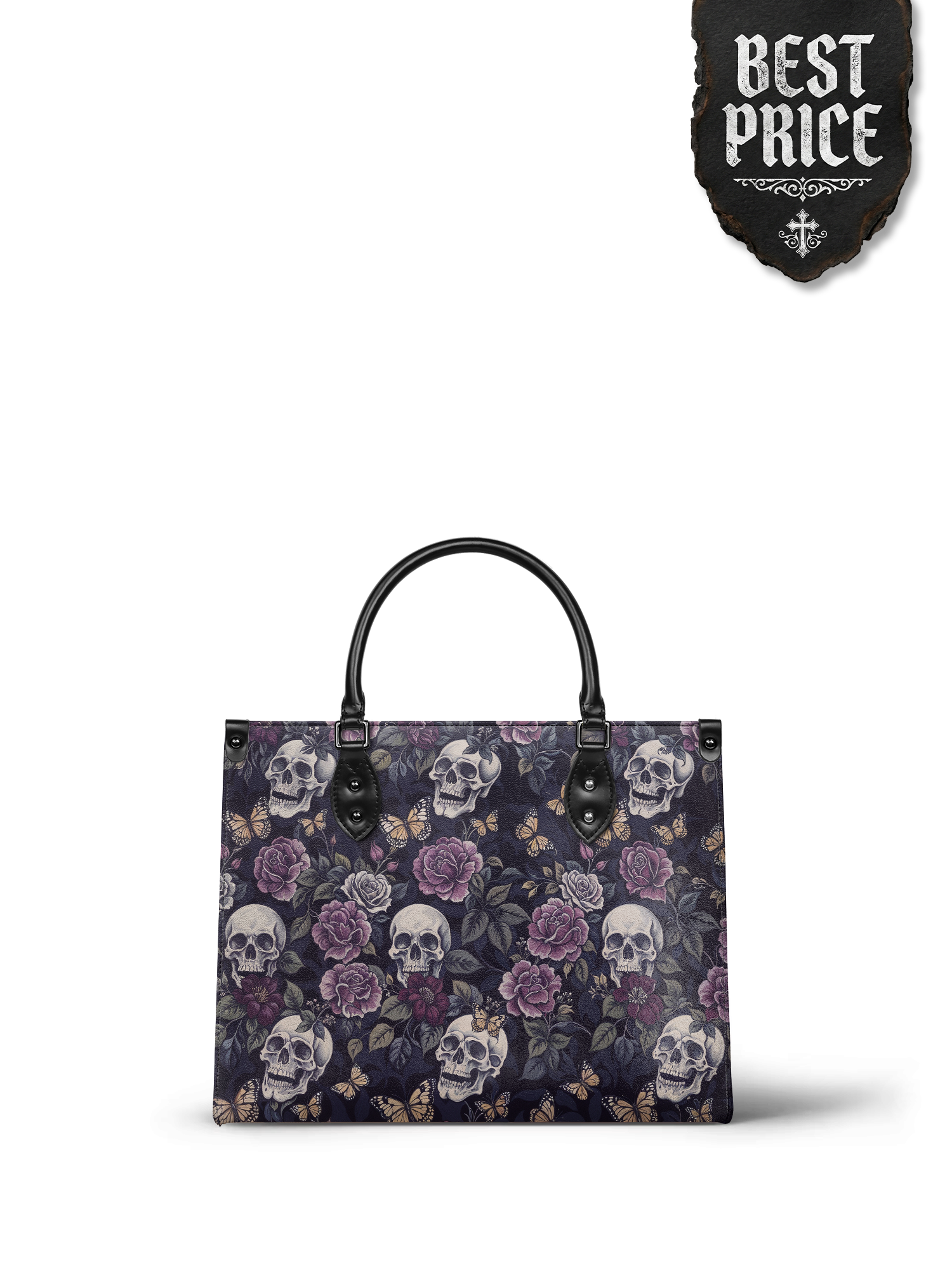"Noctaflora" - Black Interior - Leather Handbag