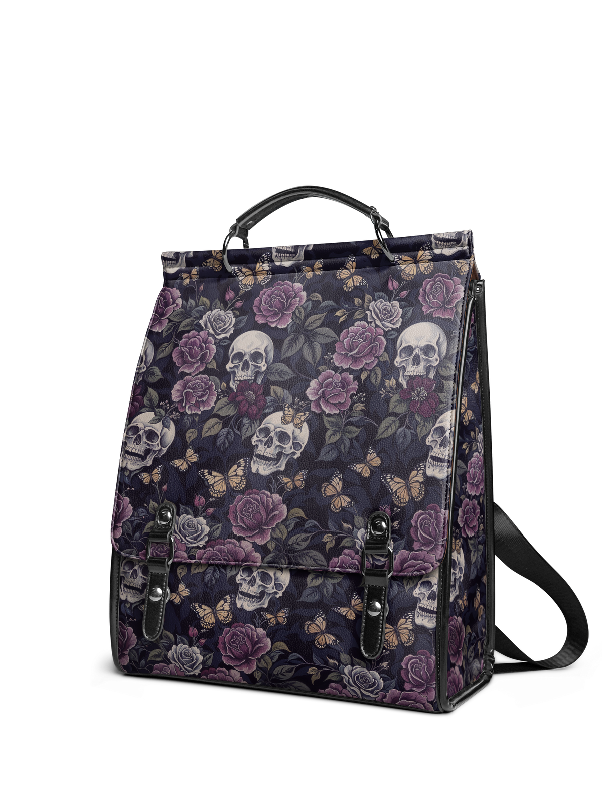 "Noctaflora" Leather Backpack SPOOKY DEAL