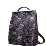 "Noctaflora" Leather Backpack