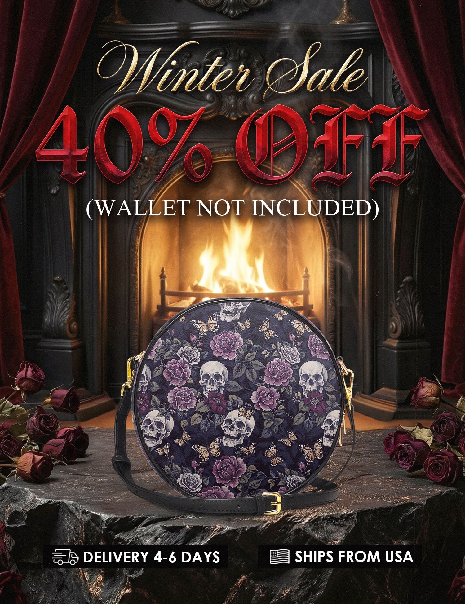 "Noctaflora" Circle Crossbody Bag Deal