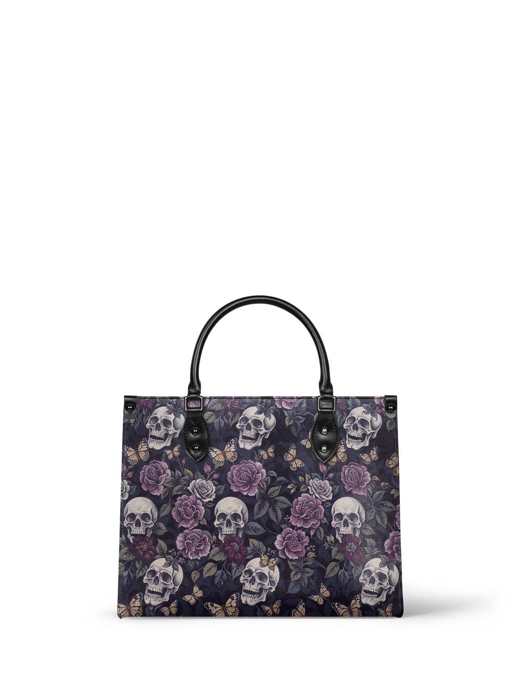 "Noctaflora" - Black Interior - Leather Handbag