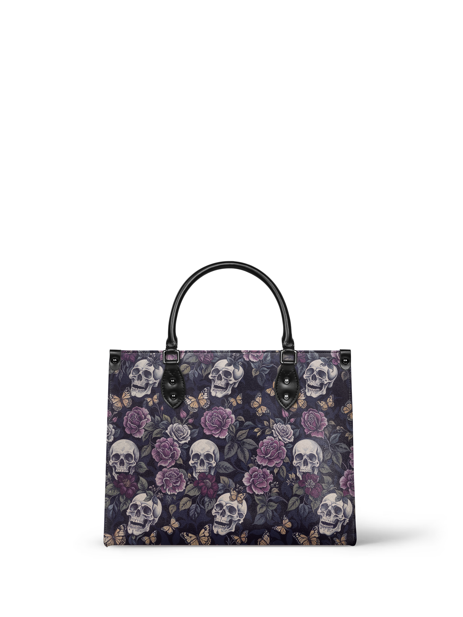 "Noctaflora" - Black Interior - Leather Handbag
