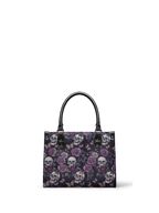 "Noctaflora" - Black Interior - Small Leather Handbag