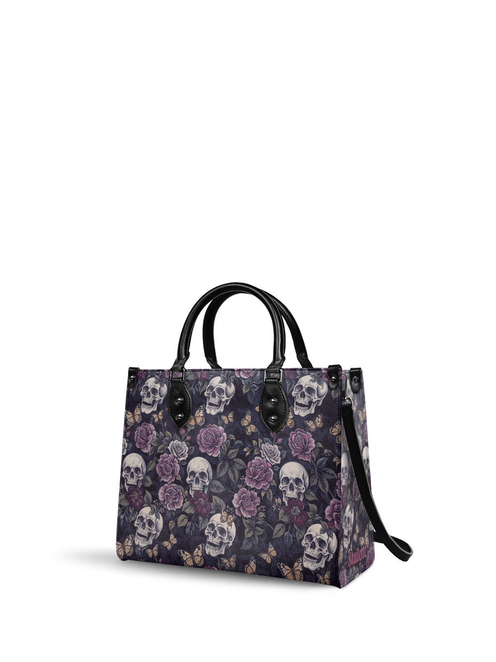 "Noctaflora" - Black Interior - Leather Handbag