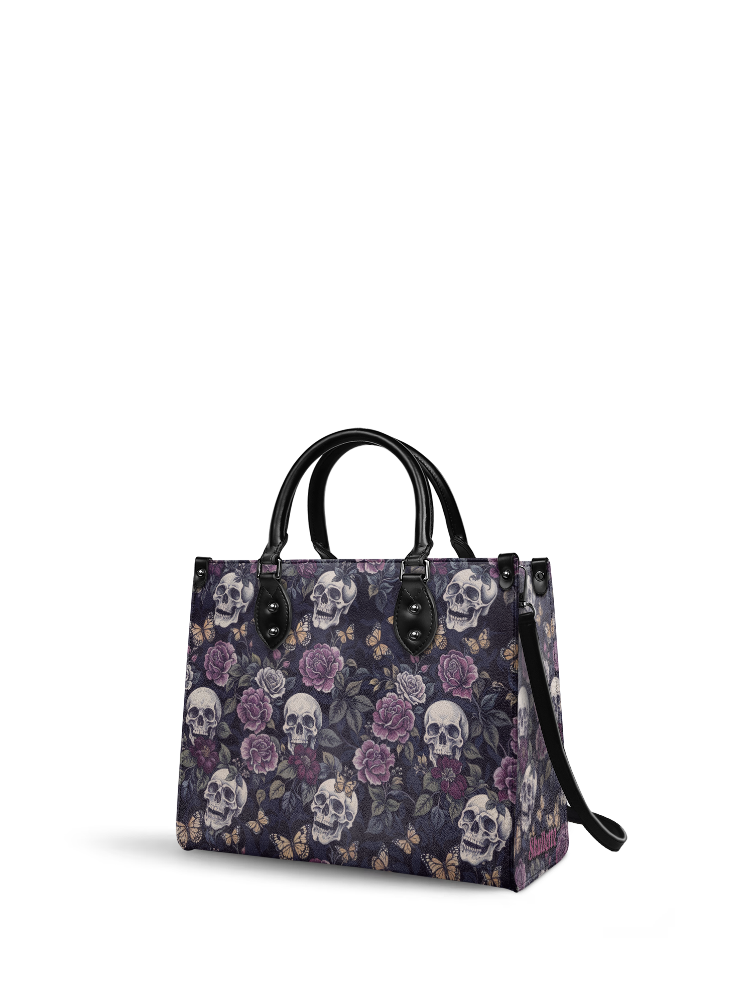 "Noctaflora" - Black Interior - Leather Handbag