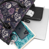 "Noctaflora" - Black Interior - Leather Handbag