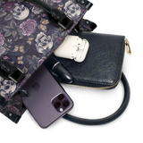 "Noctaflora" - Black Interior - Small Leather Handbag